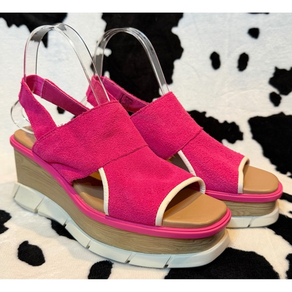 Sorel Shoes - Sorel Joanie III Slingback Wedge Sandal in Fuchsia Fizz/Chalk Women's Size 8